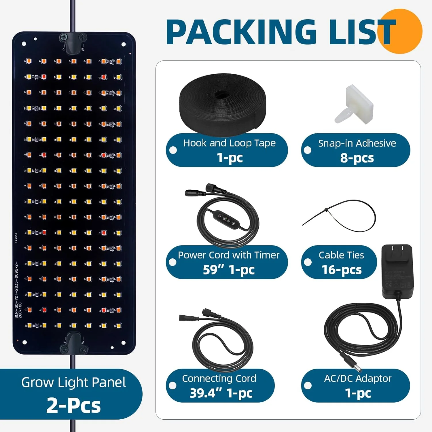 Barrina 10W LED Grow Light Panels 3-Spectrum | Full Spectrum, Dimmable & Timer | DC10 - Image 10