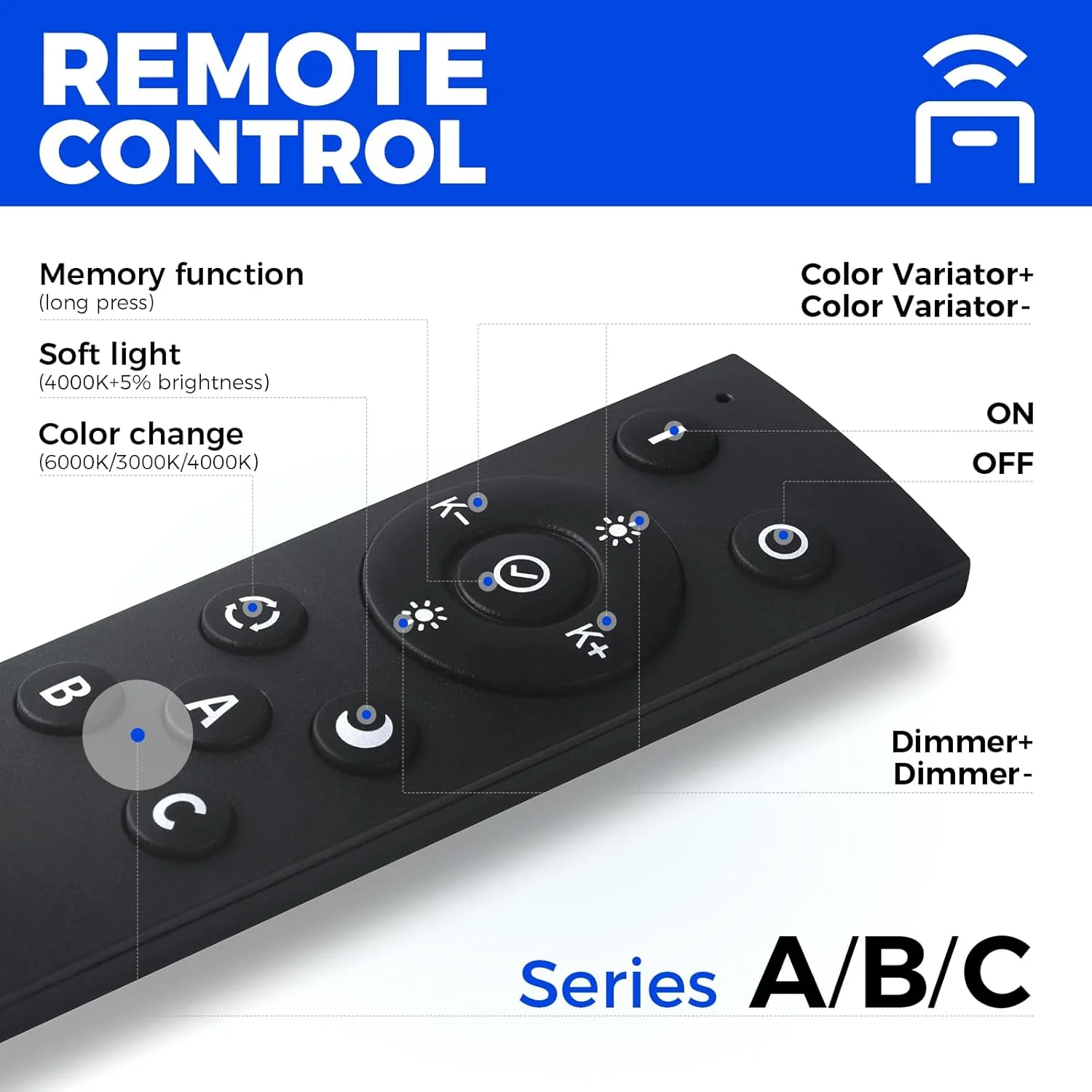 Barrina 3575 Remote Series 2nd-Generation 40W LED Linear Lights 4FT 3000K - 6000K 4000LM | Seamless Connection & Color Changing - Image 4