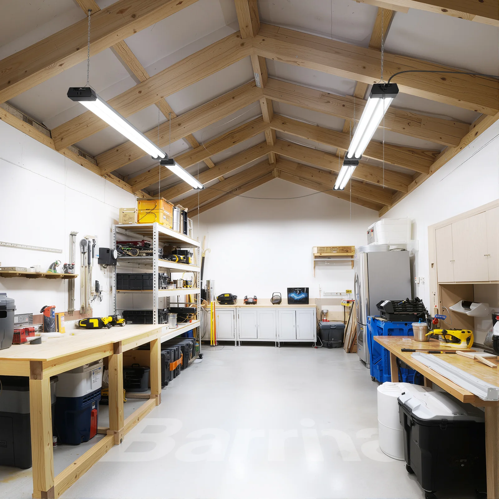 Barrina 42W LED Shop Lights 4FT 5000K 4800LM | Hanging, Linkable & Power Plug Cords | BS42a - Image 4