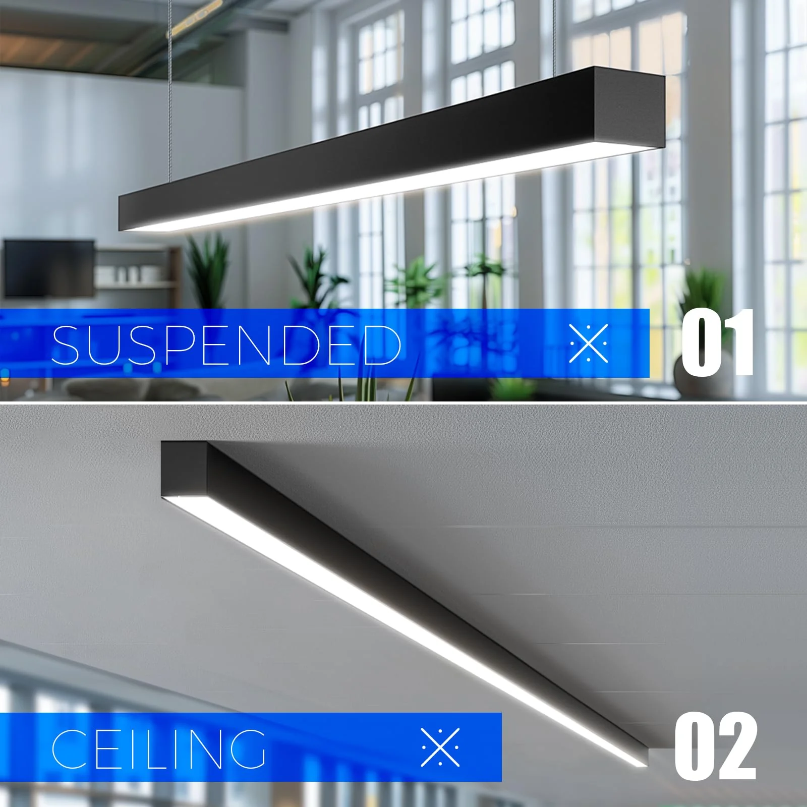 Barrina 5568 Remote Series 2nd-Generation 45W LED Linear Lights 4FT 3000K - 6000K 4500LM | Seamless Connection & Color Changing - Image 7