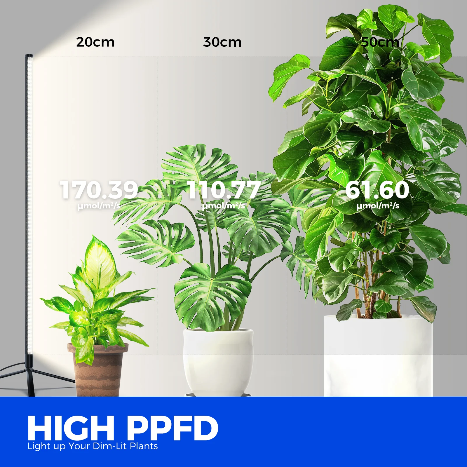 Barrina T10 42W LED Standing Grow Light 4FT 5000K | Full Spectrum | T1042 - Image 4