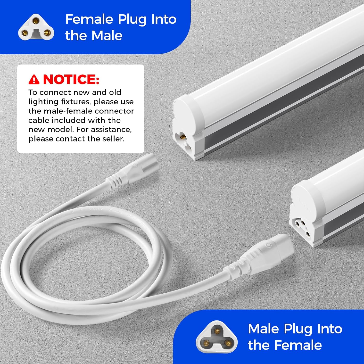 Barrina T5 16W LED Shop Lights 3FT 5000K 1900LM | Linkable & Corded Electric Switch | AAI16 - Image 3