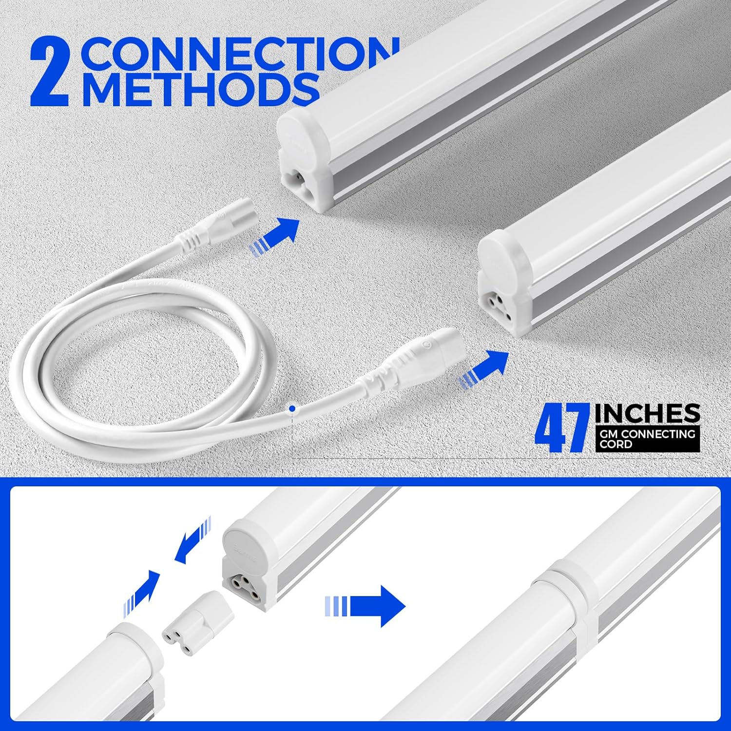Barrina T5 20W LED Shop Lights 4FT 5000K 2200LM | Linkable & EMC | AAL20 - Image 4