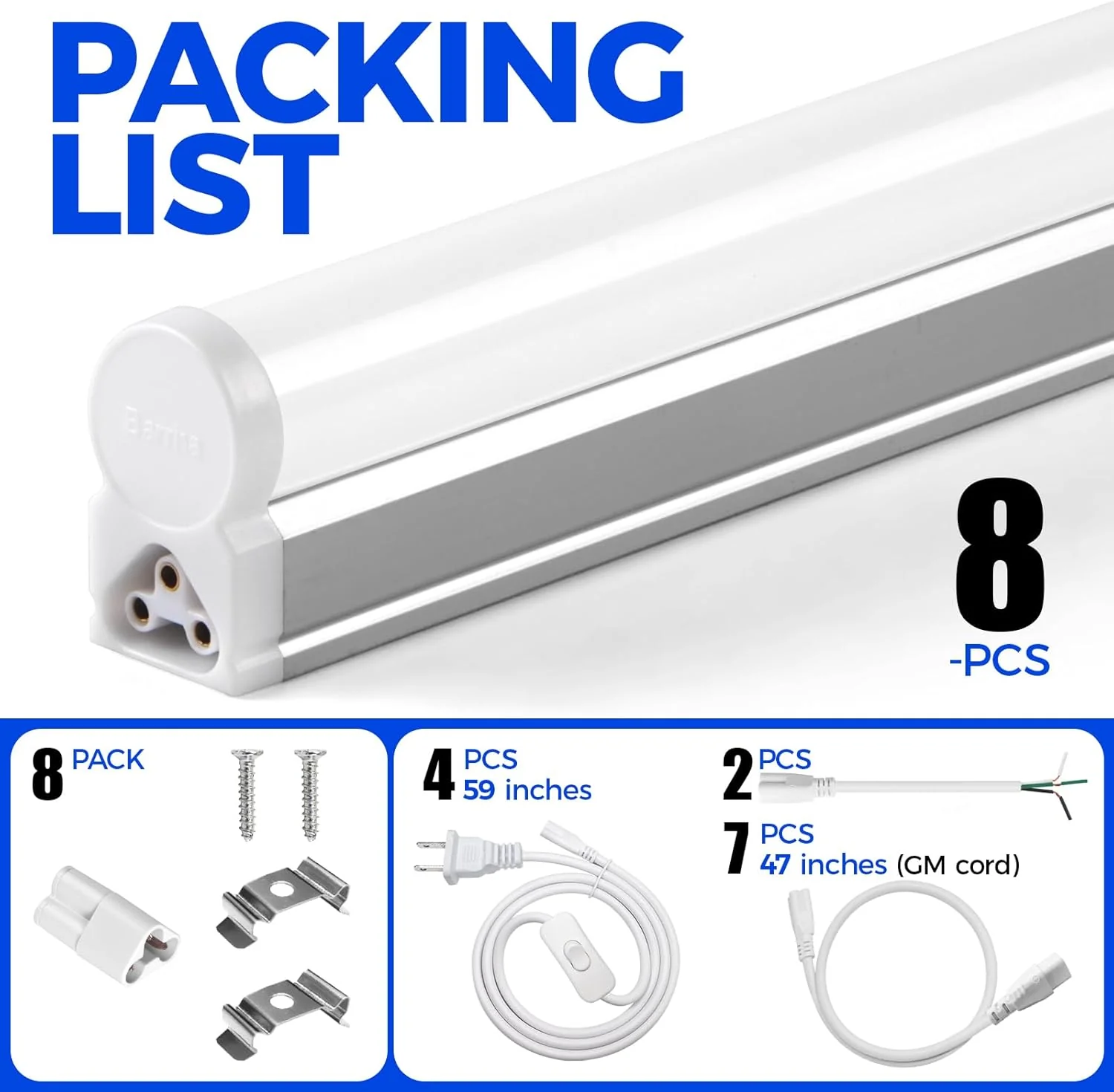 Barrina T5 20W LED Shop Lights 4FT 5000K 2200LM | Linkable & EMC | AAL20 - Image 8