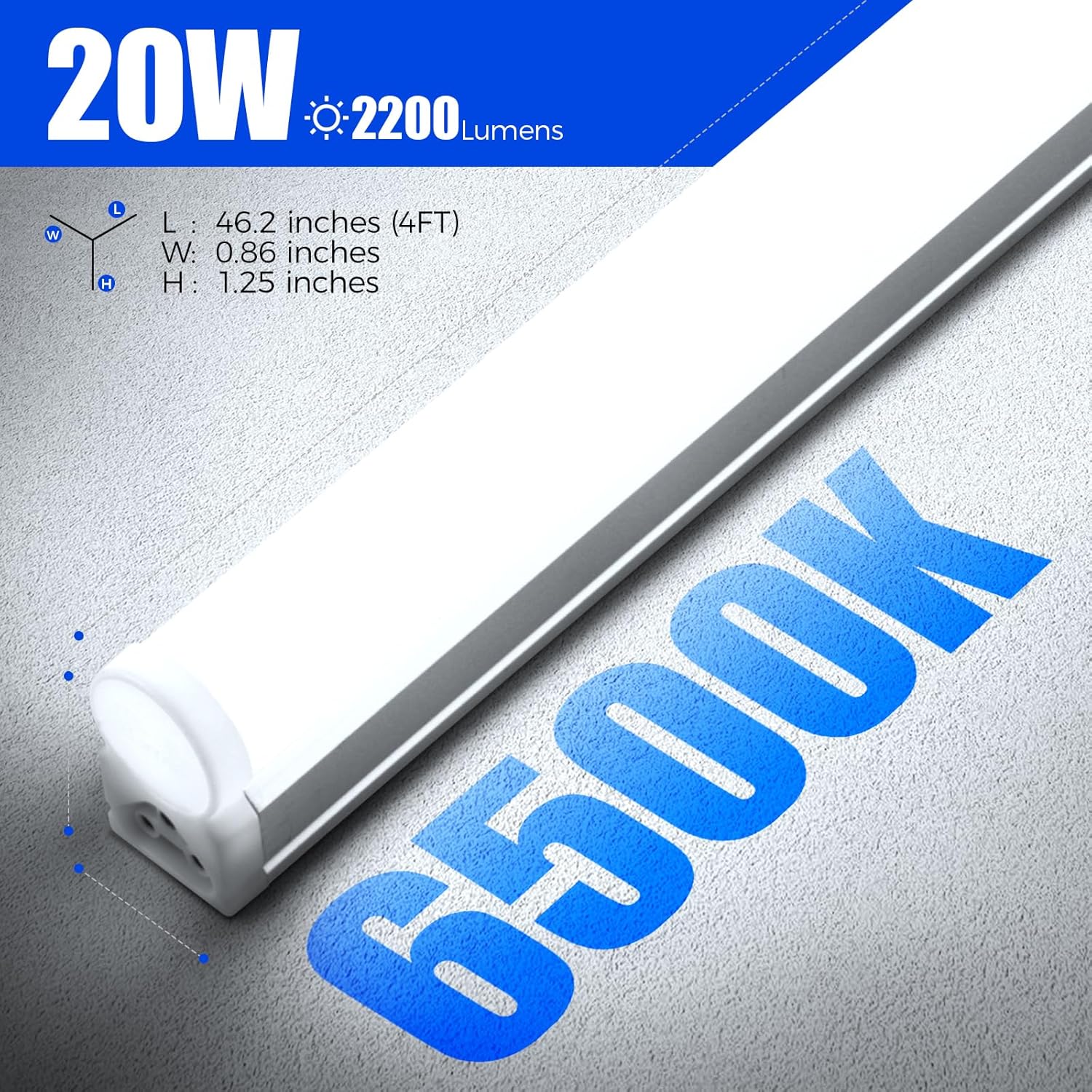 Barrina T5 20W LED Shop Lights 4FT 6500K 2200LM | Linkable & EMC | AAL20 - Image 6