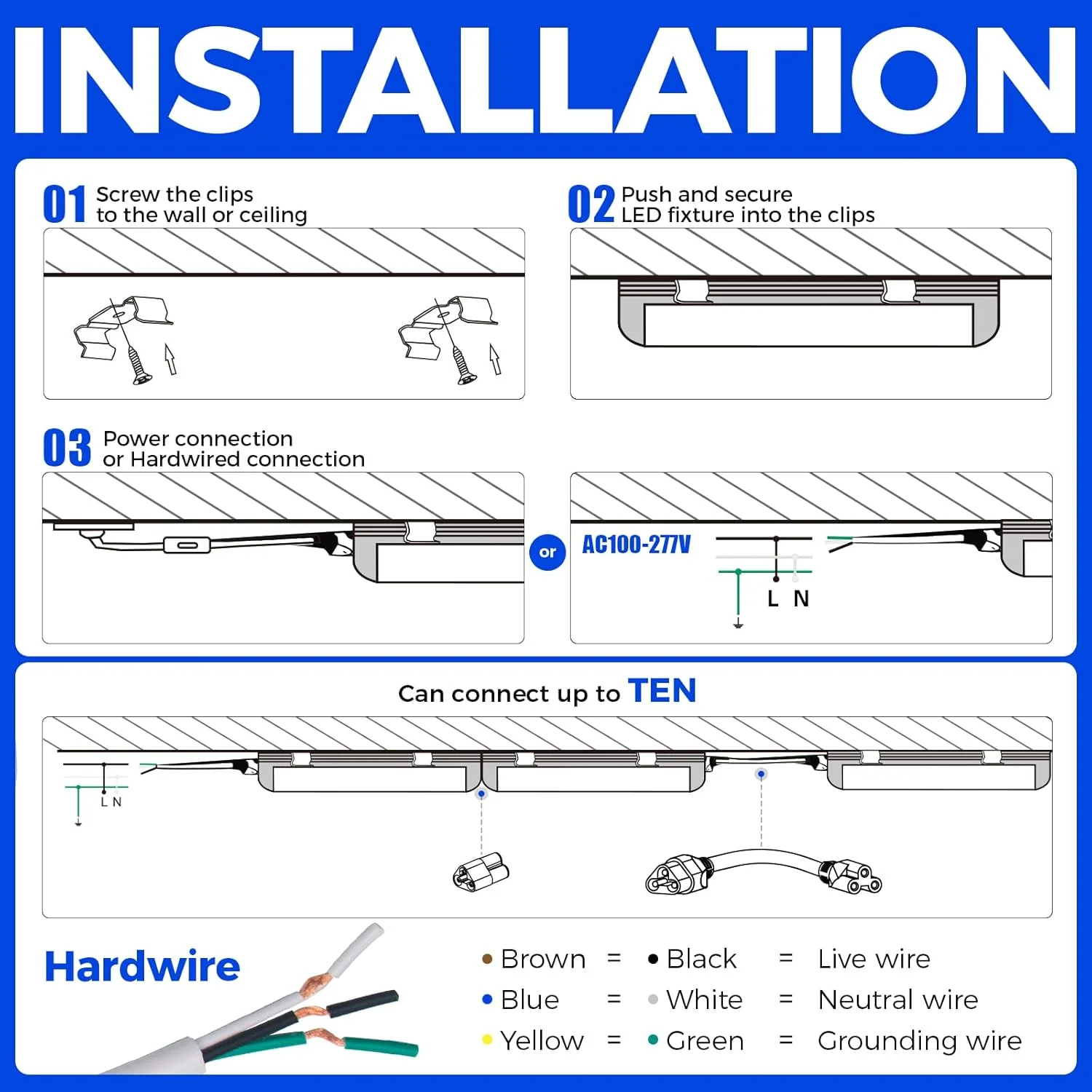 Barrina T8 20W LED Shop Lights 2FT 3000K 3000LM | Clear Cover & V Shape Tube | BAF20 - Image 9