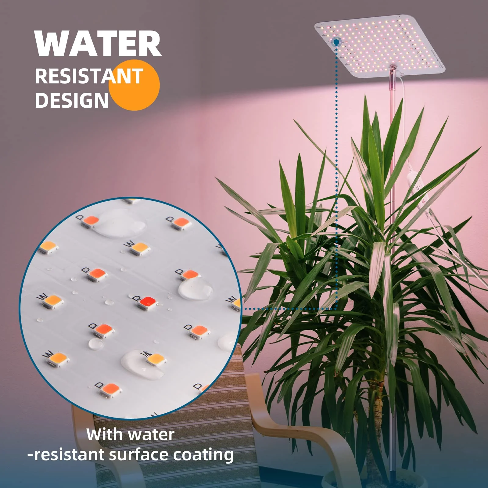 Barrina 24W LED Grow Lamp 182 LEDs | 13.78" to 59" Height Adjustable & Full Spectrum | CR24 - Image 7