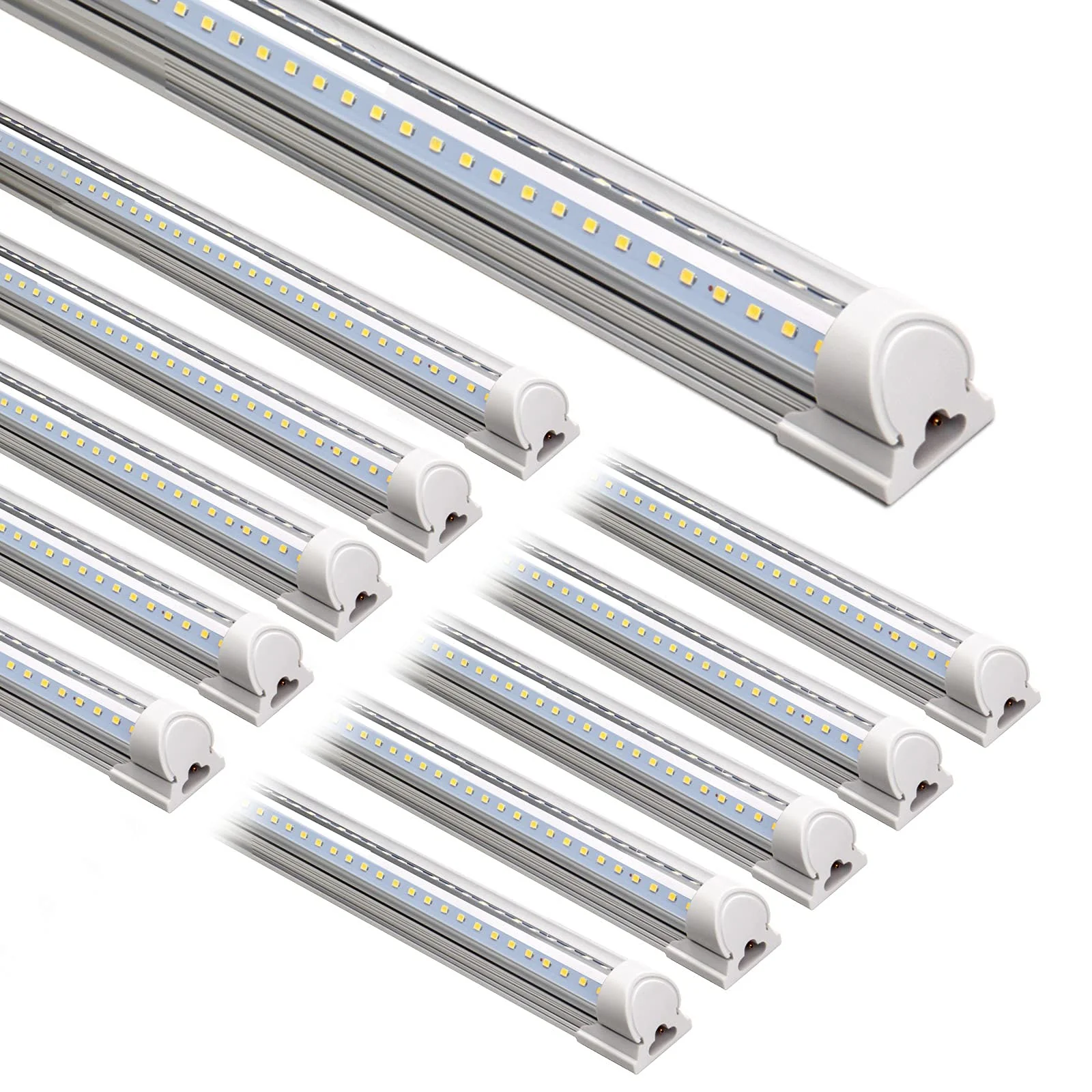 Barrina T8 72W LED Shop Lights 8FT 5000K 10000LM | Clear Cover & V Shape Tube | BAX72 - Image 12
